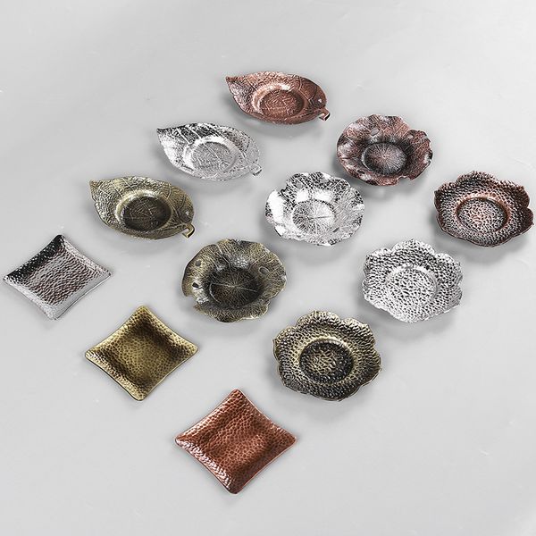 creative metal alloy coaster tea cup trays insulation plate pad japanese style kongfu tea accessories
creative metal alloy coaster tea cup trays insulation plate pad japanese style kongfu tea accessories