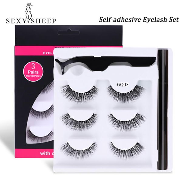 3 pair eyelashes set no glue easy to wear natural long 3d eye lashes sticky eyeliner mascara set self-adhesive eyelash extension
3 pair eyelashes set no glue easy to wear natural long 3d eye lashes sticky eyeliner mascara set self-adhesive eyelash extension