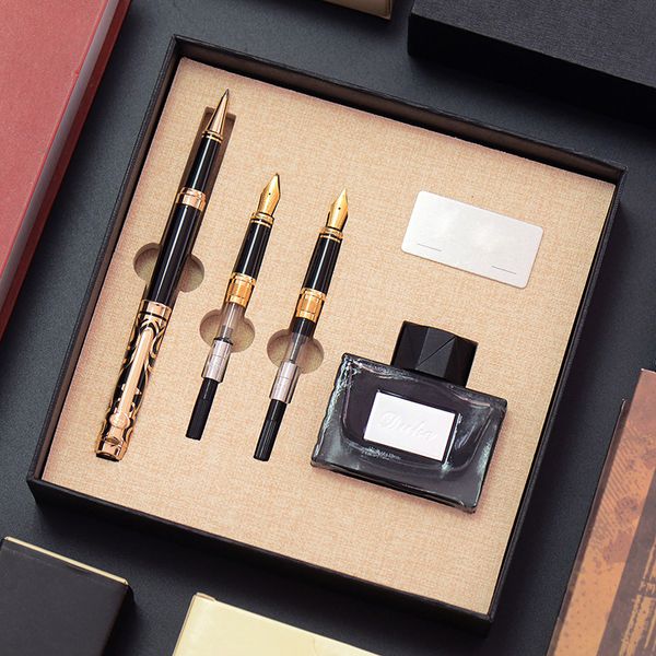 business metal fountain pen red sapphire ink pen set with gift box noble signature office business sign stationery supplies
business metal fountain pen red sapphire ink pen set with gift box noble signature office business sign stationery supplies