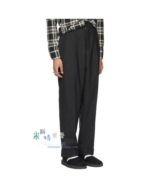 customize 27-46 2019 new fashion original hair stylist male turnup straight cylinder western style pants revers wide leg plus s, Black
customize 27-46 2019 new fashion original hair stylist male turnup straight cylinder western style pants revers wide leg plus s, Black