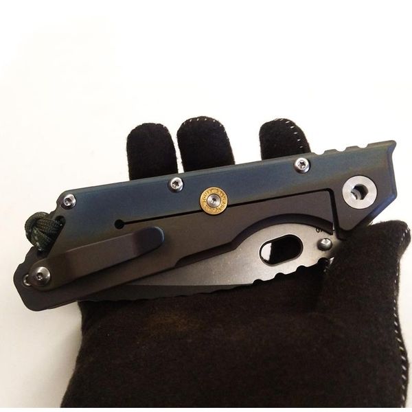 Best EDC Mick Strider Custom MSC XL #9 Tanto Knife Colored Titanium Handle 4.25" Stonewashing S35VN Blade Nightmare Folding Knife Tools
Best EDC Mick Strider Custom MSC XL #9 Tanto Knife Colored Titanium Handle 4.25" Stonewashing S35VN Blade Nightmare Folding Knife Tools