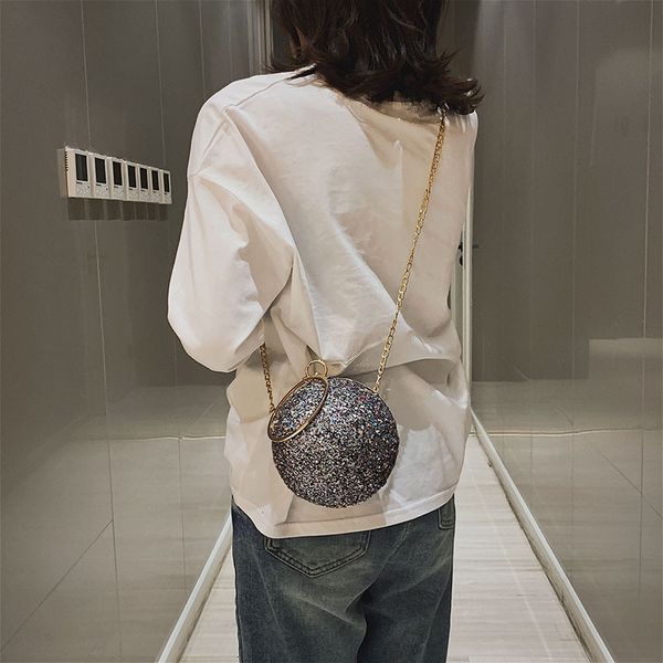 fashion round bag sequins evening bag wedding party purse shoulder crossbody for women
fashion round bag sequins evening bag wedding party purse shoulder crossbody for women