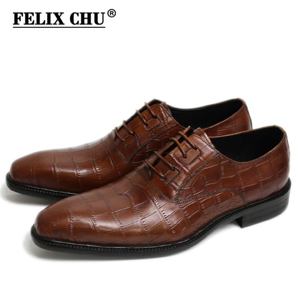 felix chu new italian modern men formal oxford shoes genuine leather crocodile print brown green lace up dress men's footwear, Black
felix chu new italian modern men formal oxford shoes genuine leather crocodile print brown green lace up dress men's footwear, Black