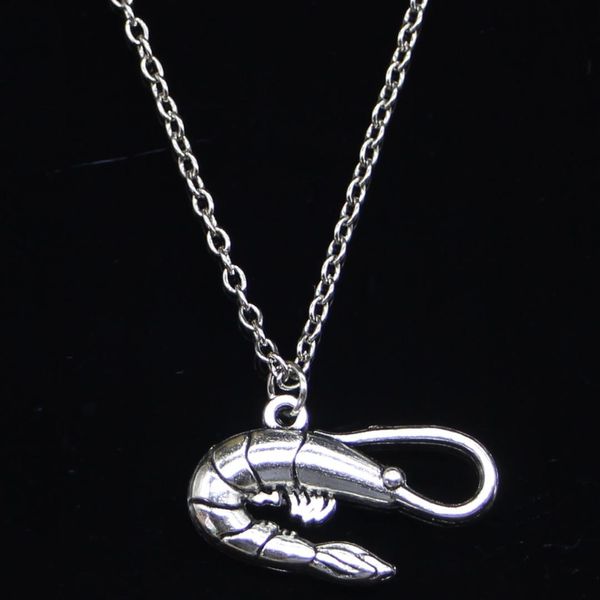 20pcs new fashion necklace 28x15mm shrim prawn crustacean silver pendants short long women men colar gift jewelry choker
20pcs new fashion necklace 28x15mm shrim prawn crustacean silver pendants short long women men colar gift jewelry choker