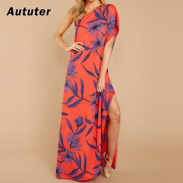 women summer dress 2020 one shoulder slash neck leaf print maxi dress women loose party beach long vestidos#a3, Black;gray
women summer dress 2020 one shoulder slash neck leaf print maxi dress women loose party beach long vestidos#a3, Black;gray