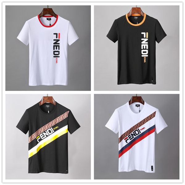 2019 sellers summer luxury dual f alphabet printing tshirt men and women fashion r men t-shirt, White;black 
2019 sellers summer luxury dual f alphabet printing tshirt men and women fashion r men t-shirt, White;black