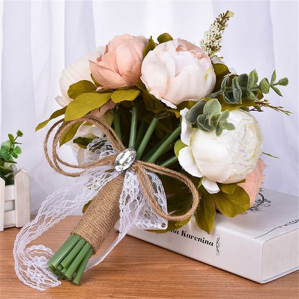 plastic wedding bridal bouquet realistic crystal rose pearl bridesmaid artificial flowers bride fake flower home decoration
plastic wedding bridal bouquet realistic crystal rose pearl bridesmaid artificial flowers bride fake flower home decoration