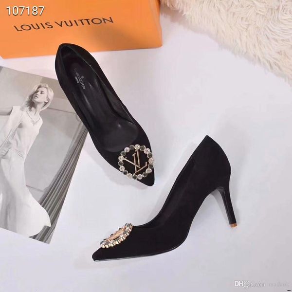 19fw flock thin heels women pumps women's pointed toe velvet high heels dress shoes woman party yecq5, Black
19fw flock thin heels women pumps women's pointed toe velvet high heels dress shoes woman party yecq5, Black