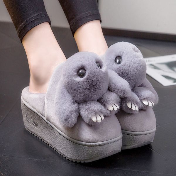 winter female home cute waterproof slippers thick bottom korean cartoon plush cotton drag, Black
winter female home cute waterproof slippers thick bottom korean cartoon plush cotton drag, Black