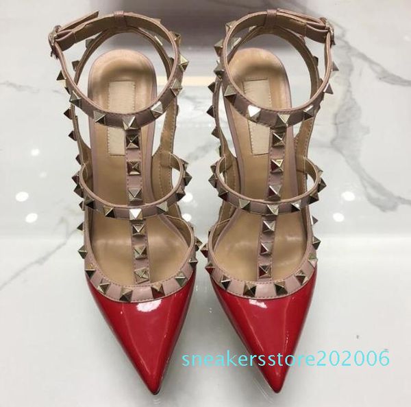 2019 brand women pumps wedding shoes woman high heels sandal nude fashion ankle straps rivets shoes high heels bridal shoes s06, Black
2019 brand women pumps wedding shoes woman high heels sandal nude fashion ankle straps rivets shoes high heels bridal shoes s06, Black