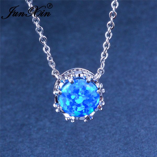 mystic blue white fire opal necklace round stone pendant 925 silver color vintage wedding necklaces for women minimalist jewelry
mystic blue white fire opal necklace round stone pendant 925 silver color vintage wedding necklaces for women minimalist jewelry