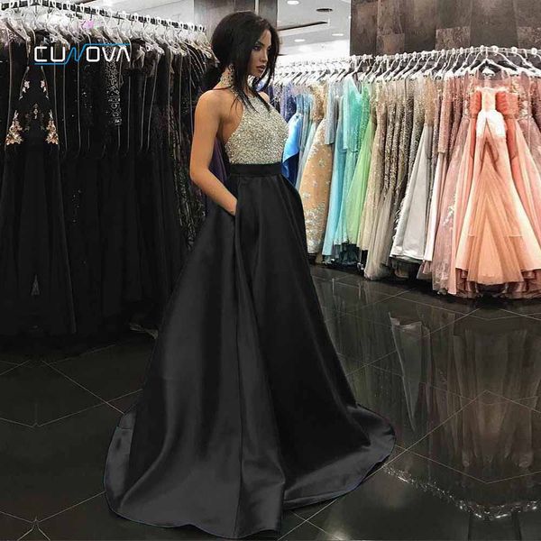 crystals pockets evening dress long 2019 satin royal blue formal party dresses a-line prom gown sleeveless red formal gowns, White;black
crystals pockets evening dress long 2019 satin royal blue formal party dresses a-line prom gown sleeveless red formal gowns, White;black
