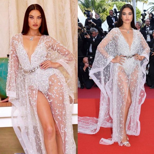 see through prom dresses plus size long sleeve beaded evening gowns custom made sequines special occasion dress robes de soirée, Black
see through prom dresses plus size long sleeve beaded evening gowns custom made sequines special occasion dress robes de soirée, Black