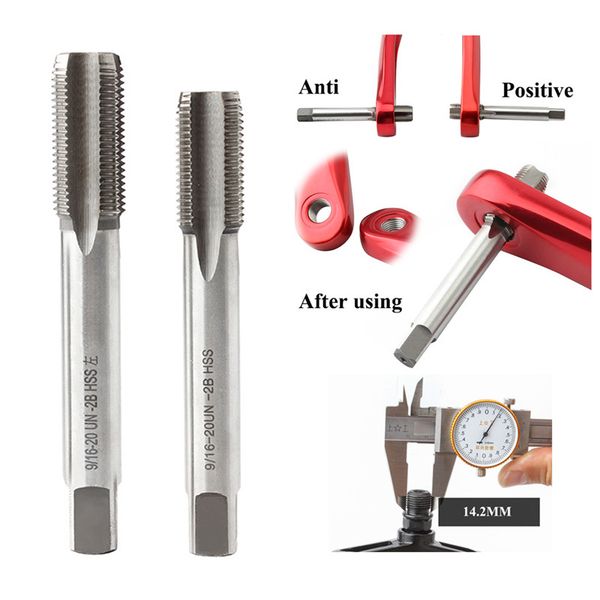 bicycle pedal taps right left hand thread tap set for pedal bushing bike bicycle crank repair tool
bicycle pedal taps right left hand thread tap set for pedal bushing bike bicycle crank repair tool