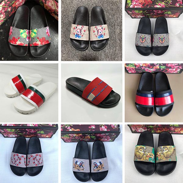 Top Fashion Womens Designer Slides Slippers Luxury Tiger Bee Snake Flowers Desi Men peep toe Sandals Floral brocade Beach Loafers Shoes
Top Fashion Womens Designer Slides Slippers Luxury Tiger Bee Snake Flowers Desi Men peep toe Sandals Floral brocade Beach Loafers Shoes