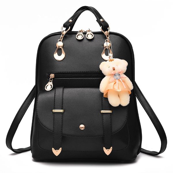 preppy style women backpack bear toys pu leather schoolbags for teenage girls female rucksack shoulder bag travel knapsack 4935
preppy style women backpack bear toys pu leather schoolbags for teenage girls female rucksack shoulder bag travel knapsack 4935