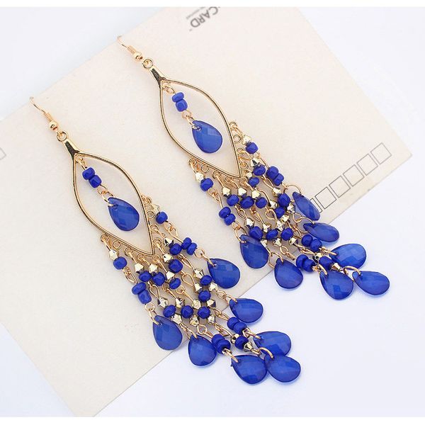 crystal water drop tassel earrings bohemian long earrings dangle chandelier summer beach jewelry women earrings 350100, Silver
crystal water drop tassel earrings bohemian long earrings dangle chandelier summer beach jewelry women earrings 350100, Silver