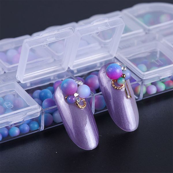 12 grids mixed colors beads nail art mermaid gradient ball pearl circle 3d diy nail studs rhinestones for nail decor, Silver;gold
12 grids mixed colors beads nail art mermaid gradient ball pearl circle 3d diy nail studs rhinestones for nail decor, Silver;gold