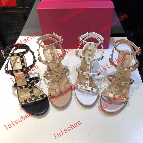 2019 luxury design leather women stud sandals slingback pumps ladies high heels 9.5cm fashion rivets shoes size 41 42 13 color, Black
2019 luxury design leather women stud sandals slingback pumps ladies high heels 9.5cm fashion rivets shoes size 41 42 13 color, Black