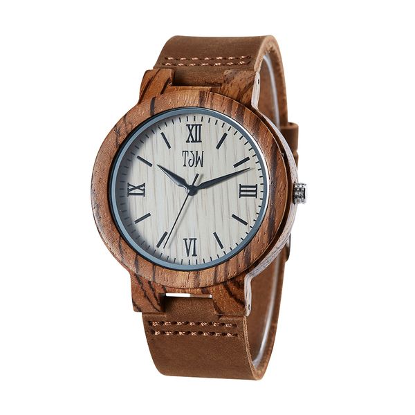 tjw mens natural zebra wooden watch japanese analog quartz movement watch handmade vintage casual leather wrist, Slivery;brown
tjw mens natural zebra wooden watch japanese analog quartz movement watch handmade vintage casual leather wrist, Slivery;brown
