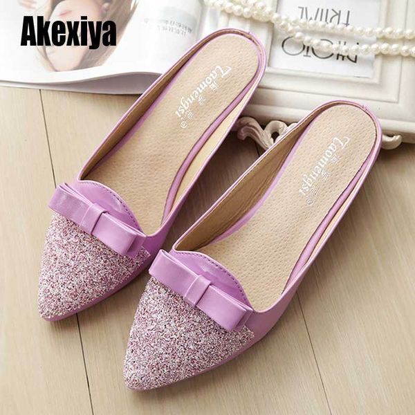 pointed toe half slippers female summer wear 2020 new fashion rhinestone bow lazy flat sandals women's shoes s108, Black
pointed toe half slippers female summer wear 2020 new fashion rhinestone bow lazy flat sandals women's shoes s108, Black