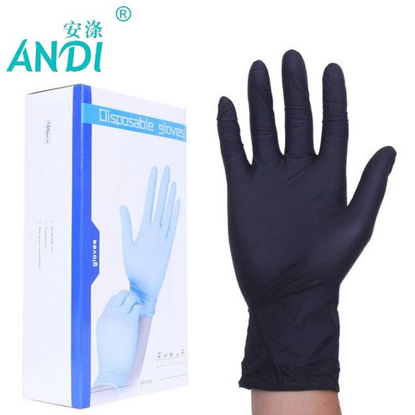 andi 30 pcs/box black latex for home cleaning universal disposable food gloves 
andi 30 pcs/box black latex for home cleaning universal disposable food gloves