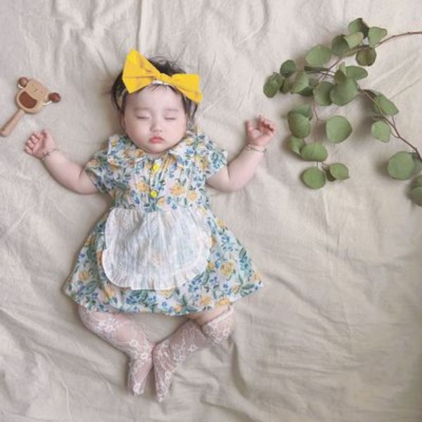 new girl baby infant jumpsuit baby romper children's floral cute bow hair band hawaii girl casual dress, Red;yellow
new girl baby infant jumpsuit baby romper children's floral cute bow hair band hawaii girl casual dress, Red;yellow