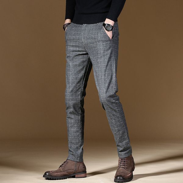 2019 men's stretch stripe casual pants men's business trousers straight trousers harem pants, Black
2019 men's stretch stripe casual pants men's business trousers straight trousers harem pants, Black
