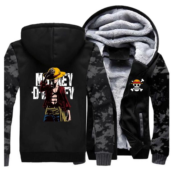 one piece winter men thick warm fleece jacket luffy coat the pirate king coats hoodie thicken panese anime camouflage sportswear, Black
one piece winter men thick warm fleece jacket luffy coat the pirate king coats hoodie thicken panese anime camouflage sportswear, Black