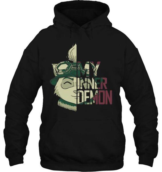 men hoodie my inner demon teemo for male popular round neck women streetwear, Black
men hoodie my inner demon teemo for male popular round neck women streetwear, Black