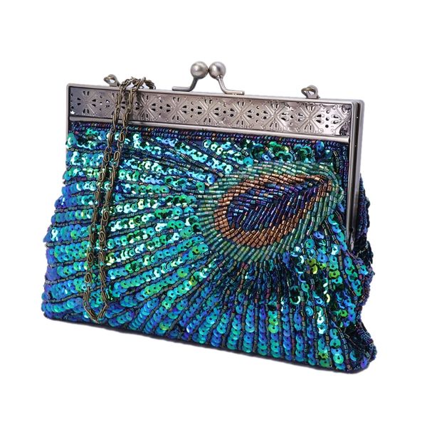 new arrive women evening clutch bag party prom wedding handbag beaded sequin peacock style
new arrive women evening clutch bag party prom wedding handbag beaded sequin peacock style