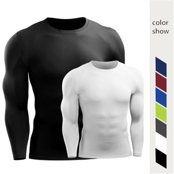 brand fitness sports t-shirt tights solid color long-sleeved quick-drying breathable man basketball running training suit, Black;blue
brand fitness sports t-shirt tights solid color long-sleeved quick-drying breathable man basketball running training suit, Black;blue