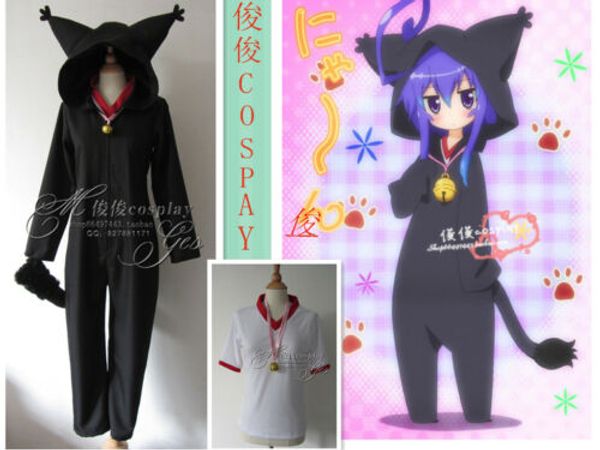 anime acchi kocchi miniwa tsumiki black cat jumpsuits cosplay costume unisex, Black;red
anime acchi kocchi miniwa tsumiki black cat jumpsuits cosplay costume unisex, Black;red
