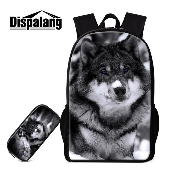 dispalang zoo animals wolf printing school bags horse boy custom backpack 2 pcs set mochila escolar pencil case for students
dispalang zoo animals wolf printing school bags horse boy custom backpack 2 pcs set mochila escolar pencil case for students