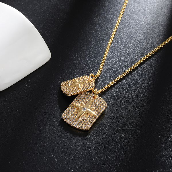 european and american personality micro inlaid zircon star golden pendant necklace creative wild temperament sweater chain clavicle chain, Silver
european and american personality micro inlaid zircon star golden pendant necklace creative wild temperament sweater chain clavicle chain, Silver