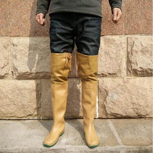 2019 new women's rain boots waterproof rain shoes rubber rain boots fashion wellies galoshes over the knee men fishing boots, Black 
2019 new women's rain boots waterproof rain shoes rubber rain boots fashion wellies galoshes over the knee men fishing boots, Black