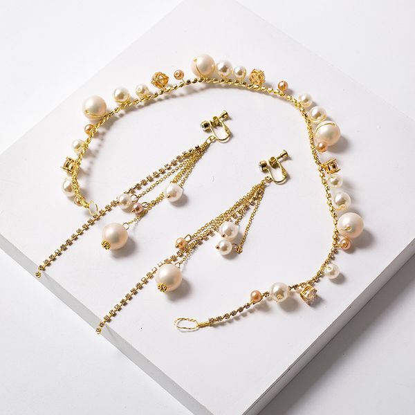2019 bride headwear golden pearl hair hoop earrings ear clip marry yarn full dress hair ornaments suit, Silver
2019 bride headwear golden pearl hair hoop earrings ear clip marry yarn full dress hair ornaments suit, Silver