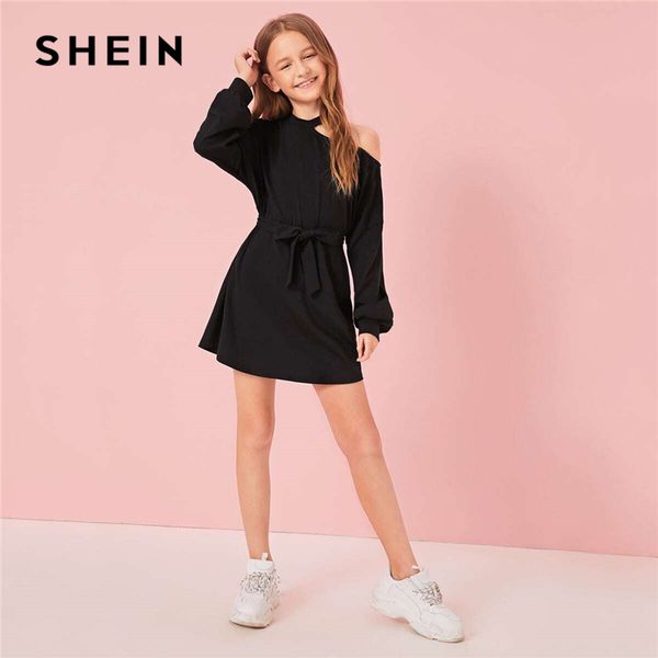 shein kiddie solid cut out shoulder casual dress with belt kids 2019 autumn asymmetrical neck lantern sleeve short dresses, Red;yellow
shein kiddie solid cut out shoulder casual dress with belt kids 2019 autumn asymmetrical neck lantern sleeve short dresses, Red;yellow