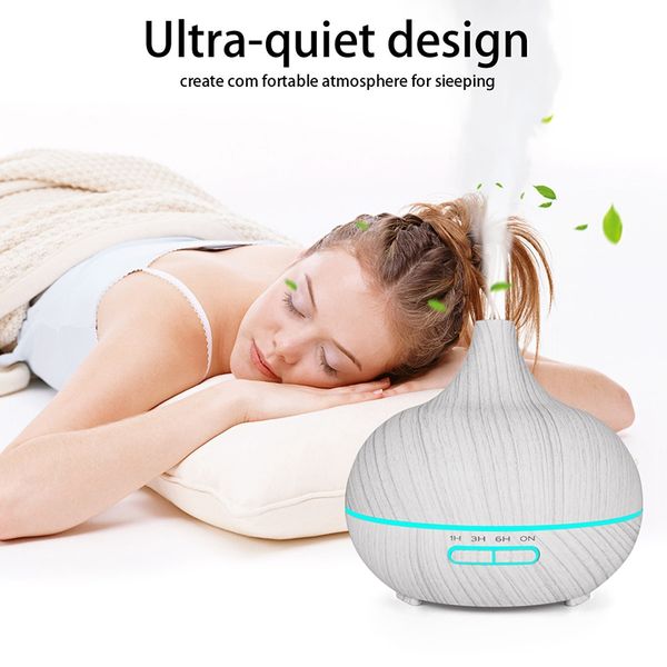 400ml ultrasonic electric air humidifier aroma oil diffuser white wood grain 7 colors led lights for home
400ml ultrasonic electric air humidifier aroma oil diffuser white wood grain 7 colors led lights for home
