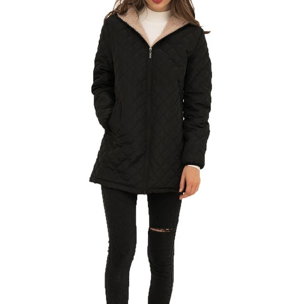 2019 rhombus parkas basic hoody women jackets autumn winter hooded coats cotton lightweight coat long jacket female outwear, Black
2019 rhombus parkas basic hoody women jackets autumn winter hooded coats cotton lightweight coat long jacket female outwear, Black