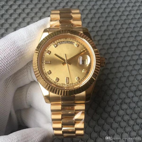 hot wholesalehot продажа часов day date механические 40mm мужские часы из нержавеющей стали ободок из нержавеющей стали спортивные наручные, Slivery;brown
hot wholesalehot продажа часов day date механические 40mm мужские часы из нержавеющей стали ободок из нержавеющей стали спортивные наручные, Slivery;brown