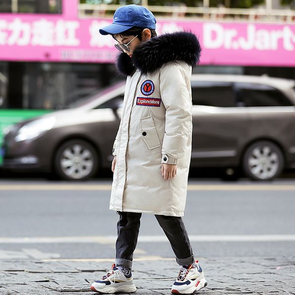 olekid 2019 kids boys winter jacket hooded fur collar warm long down jacket for teenagers 7-16 years children's outerwear coat, Blue;gray
olekid 2019 kids boys winter jacket hooded fur collar warm long down jacket for teenagers 7-16 years children's outerwear coat, Blue;gray