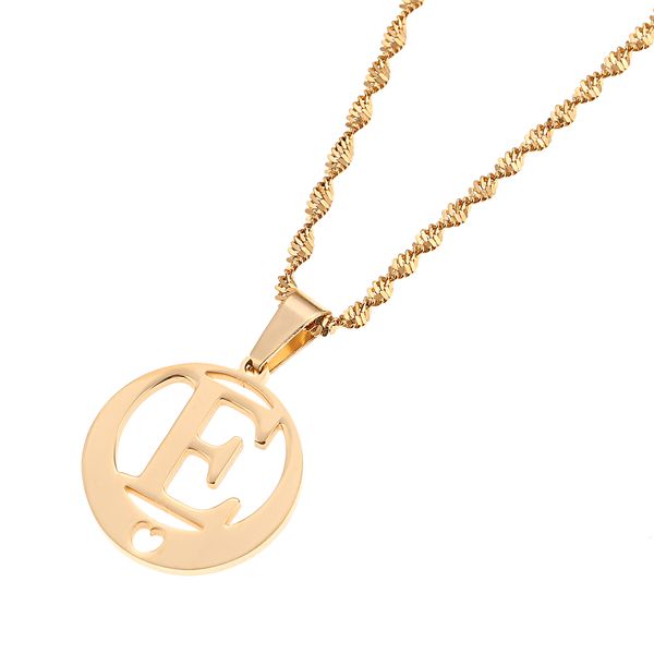stainless steel gold color monogram trendy jewelry alphabet initial letters pendant necklace from a-z (e, Silver
stainless steel gold color monogram trendy jewelry alphabet initial letters pendant necklace from a-z (e, Silver