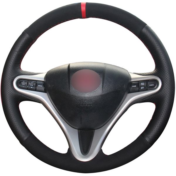 black natural leather black suede red marker car steering wheel cover for honda fit 2009-2013 city jazz
black natural leather black suede red marker car steering wheel cover for honda fit 2009-2013 city jazz