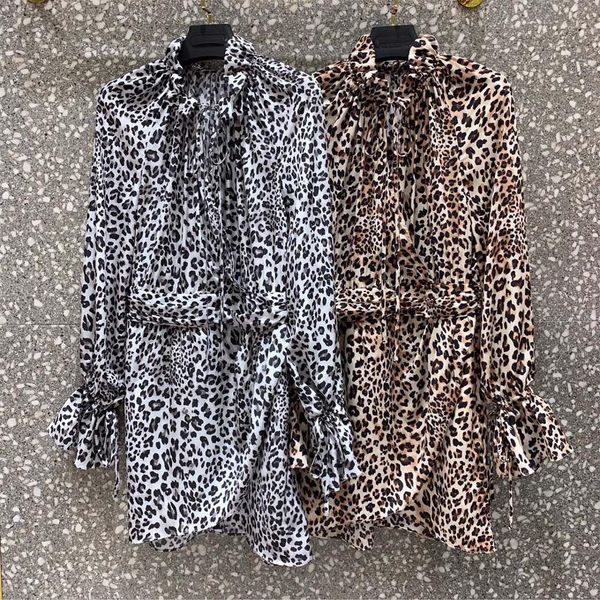 summer fashion women leopard silk long sleeve dress 2 color ddxgz2, Black;gray
summer fashion women leopard silk long sleeve dress 2 color ddxgz2, Black;gray