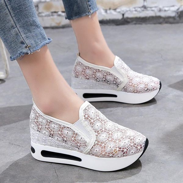 2019 new women casual platform shoes lace high heels shoes wedges women sneakers height increasing, Black;white
2019 new women casual platform shoes lace high heels shoes wedges women sneakers height increasing, Black;white