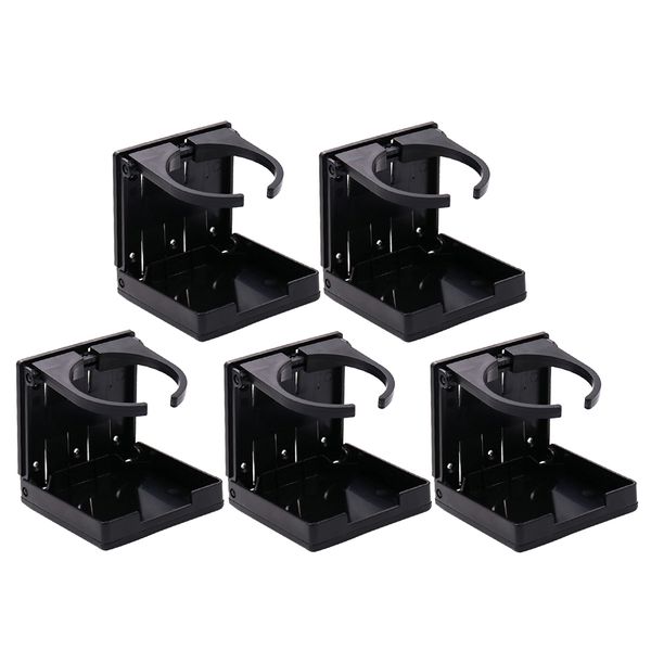 5pcs adjustable black nylon drink cup holder for boat marine caravan car