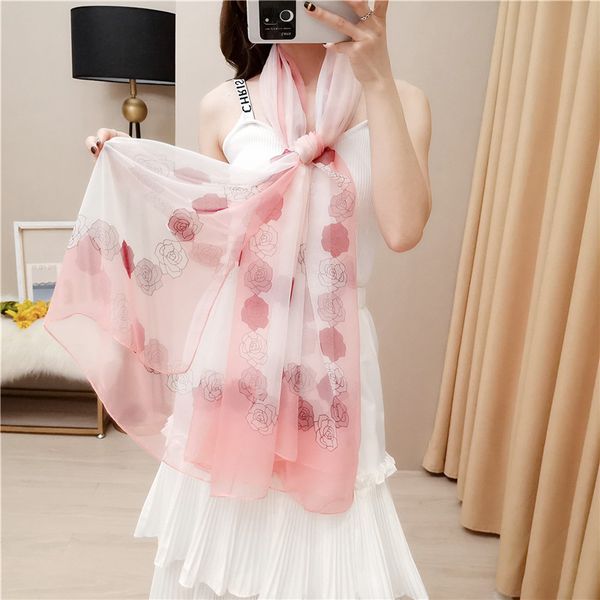 spring and autumn elegant ladies rose pattern scarves female wild sophie excellent new sunscreen shawl collar dual 25, Blue;gray
spring and autumn elegant ladies rose pattern scarves female wild sophie excellent new sunscreen shawl collar dual 25, Blue;gray