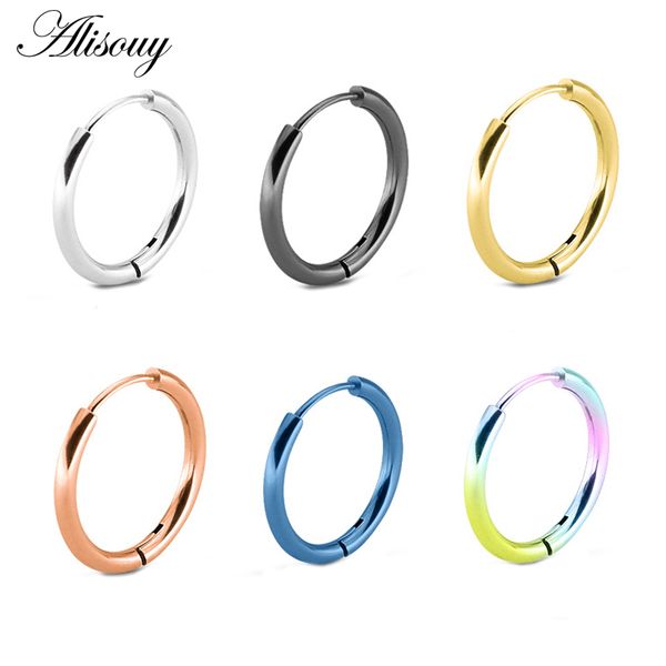 alisouy gold silver black small hoop earrings huggie stainless steel ring earring circle fashion earrings for women man jewelry, Golden;silver
alisouy gold silver black small hoop earrings huggie stainless steel ring earring circle fashion earrings for women man jewelry, Golden;silver