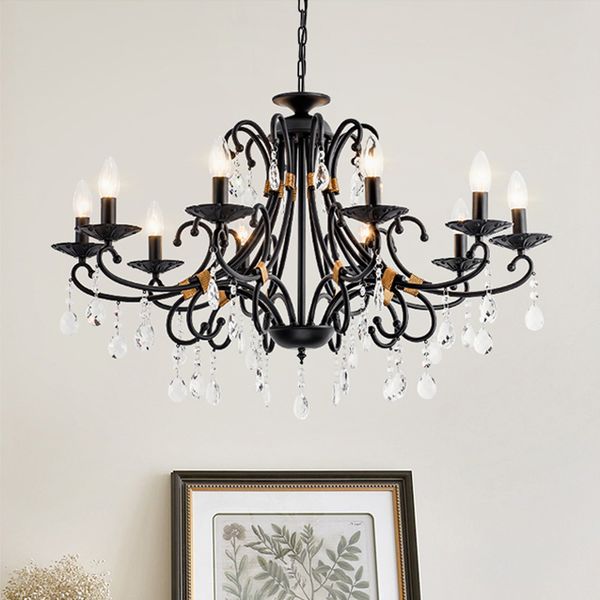american country chandelier garden wrought iron lamps retro study room led lighting creative bedroom living room crystal lamp
american country chandelier garden wrought iron lamps retro study room led lighting creative bedroom living room crystal lamp